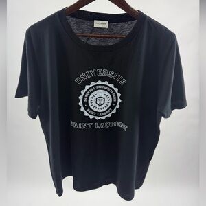 Saint Laurent Black Université Tee